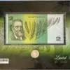 SHERWOOD 1988 $2 LAST  PREFIX NOTE & FIRST PROOF SILVER COIN #699 - Image 2