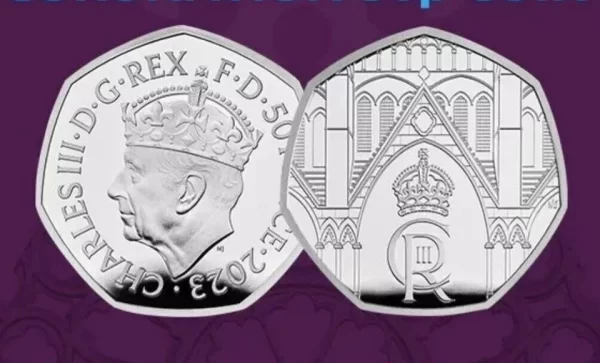 2023 The Coronation of His Majesty King Charles III UK 50p - Image 2