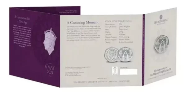 2023 The Coronation of His Majesty King Charles III UK 50p - Image 5