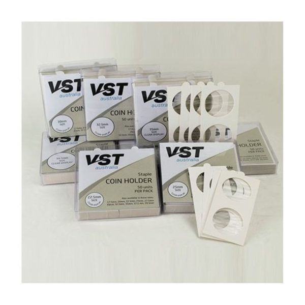 VST 2x2s Card Coin Holders Staple 25mm