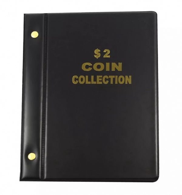 VST Australia $2 Two Dollar Coin Album with mintages! - 6 Pages of 24 Pockets
