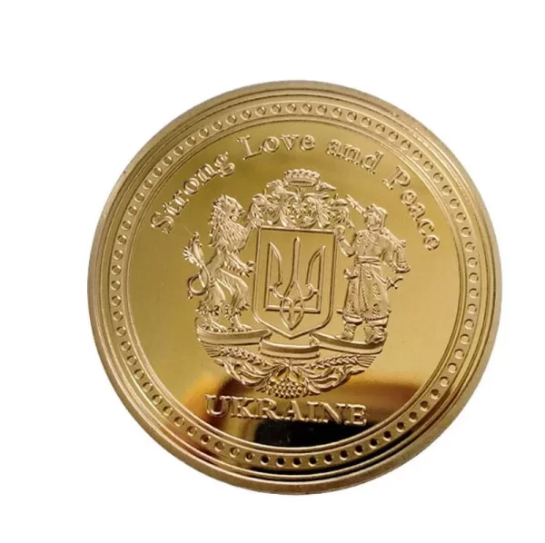Zelensky Gold Coin - Pure 24k Gilded - Ukraine President Commemorative Coin - Image 2