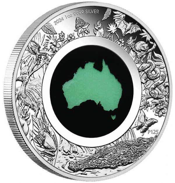 2024 Great Southern Land Chrysoprase 1oz Silver Proof Coin