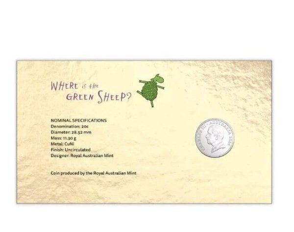 2024 Coloured 20 Cent - Where is the Green Sheep? 20th Anniversary (PNC) - Image 3