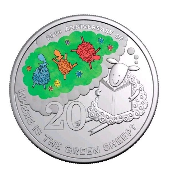 2024 Coloured 20 Cent - Where is the Green Sheep? 20th Anniversary (PNC) - Image 2