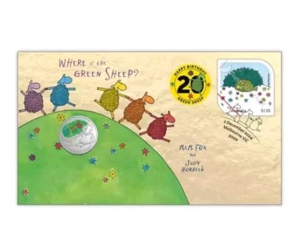 2024 Coloured 20 Cent - Where is the Green Sheep? 20th Anniversary (PNC)
